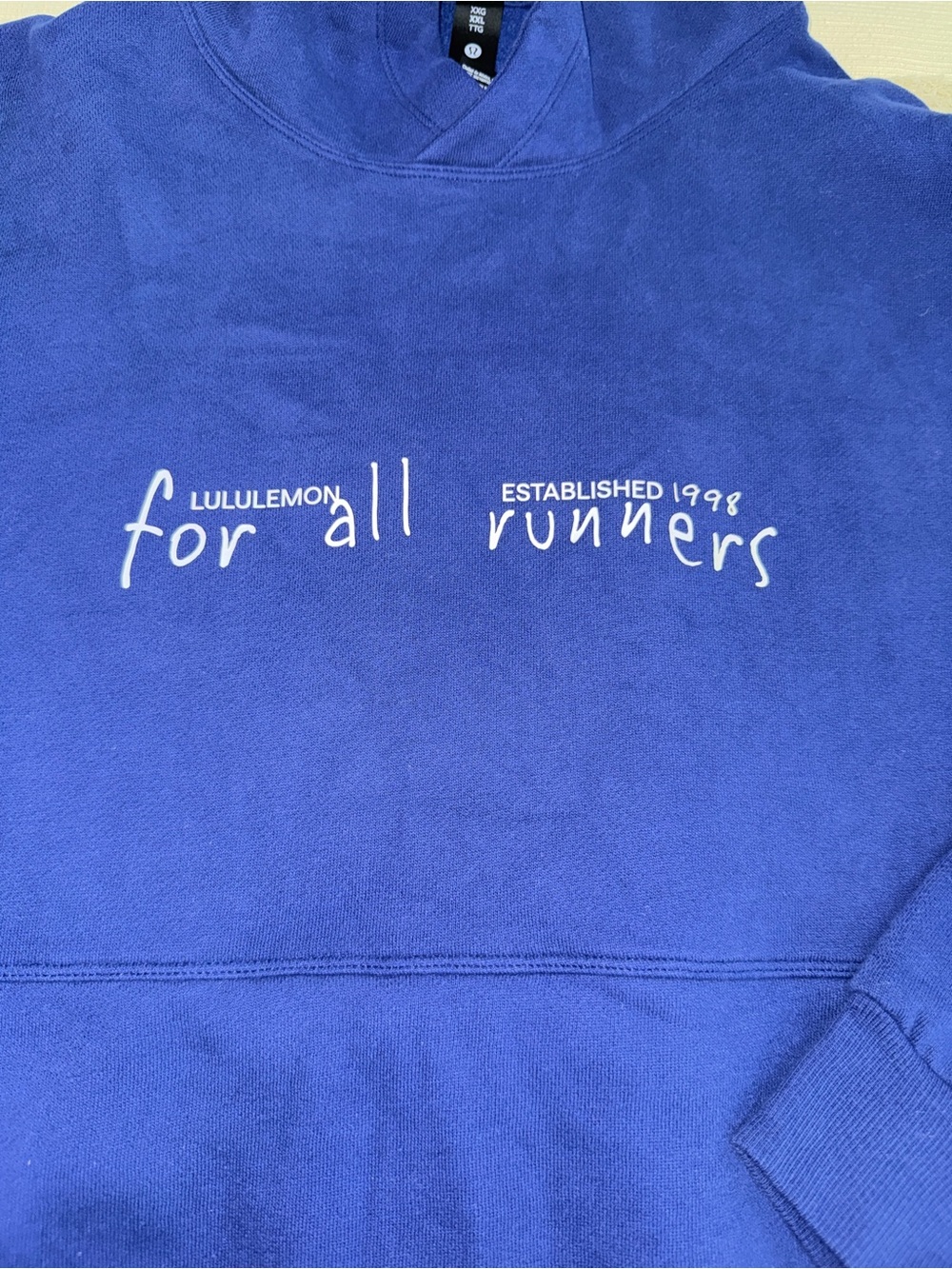 NWT Lululemon Steady State Pulliver Hoodie 'For All Runners' *Graphic size XXL - Picture 3 of 8